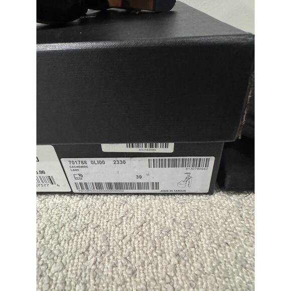 SAINT LAURENT JODIE PLATFORM SANDALS IN SUEDE LAND BNIB 39 - Picture 5 of 11